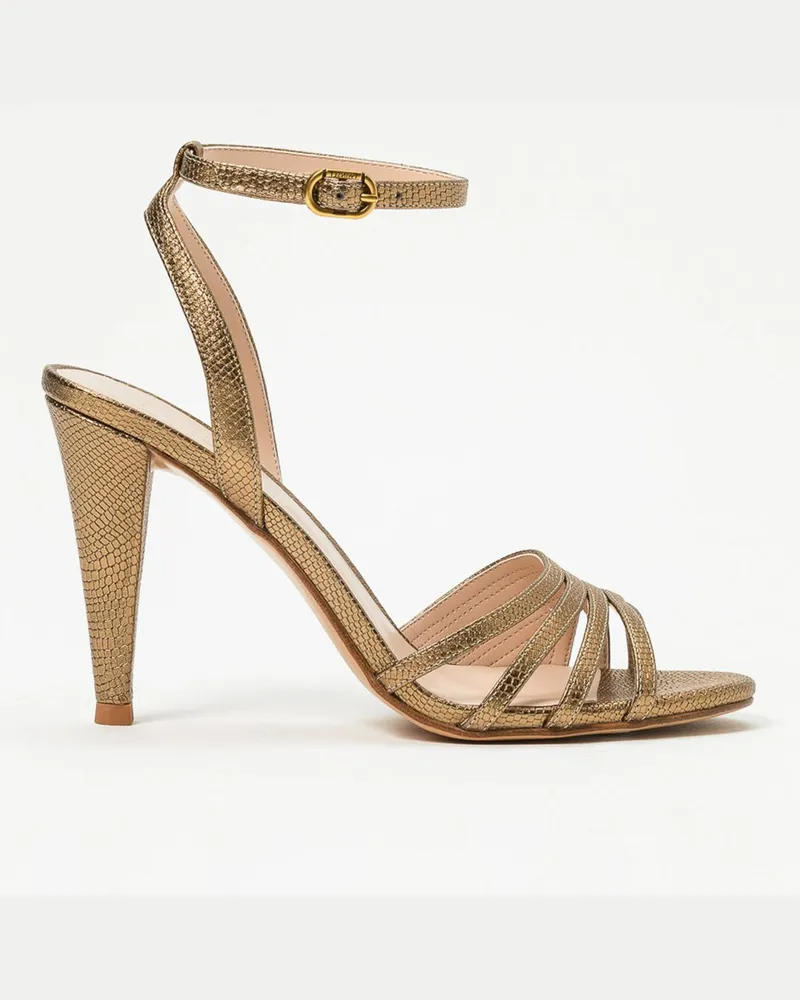 Twin-Set Flache sandalen damen Gold