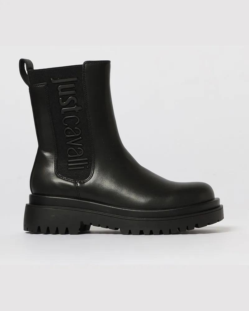 Just Cavalli Flache stiefeletten damen Schwarz