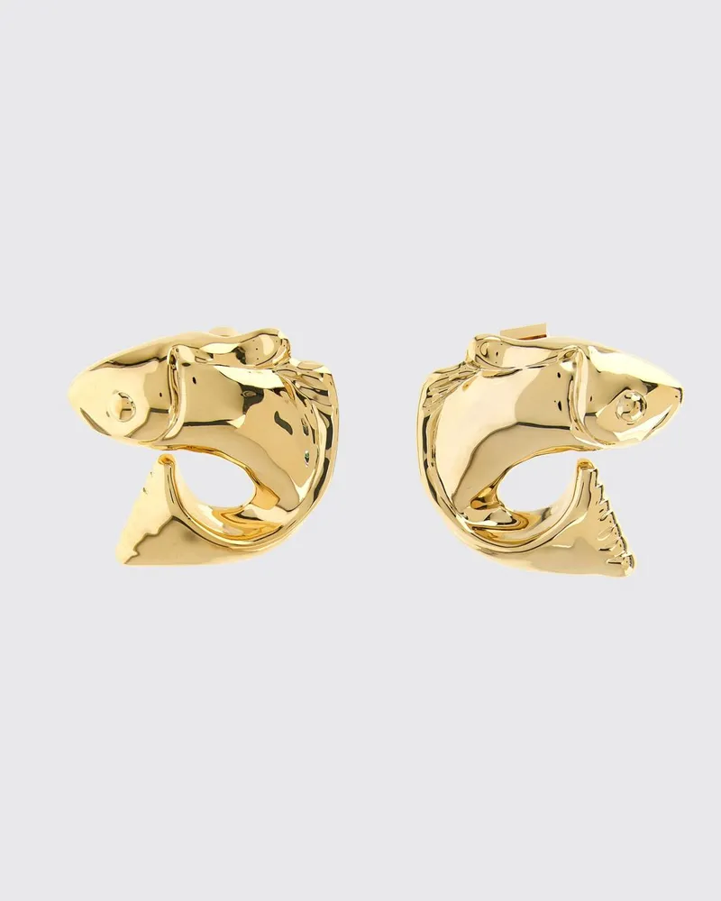 Jacquemus Poisson Messingohrringe Gold