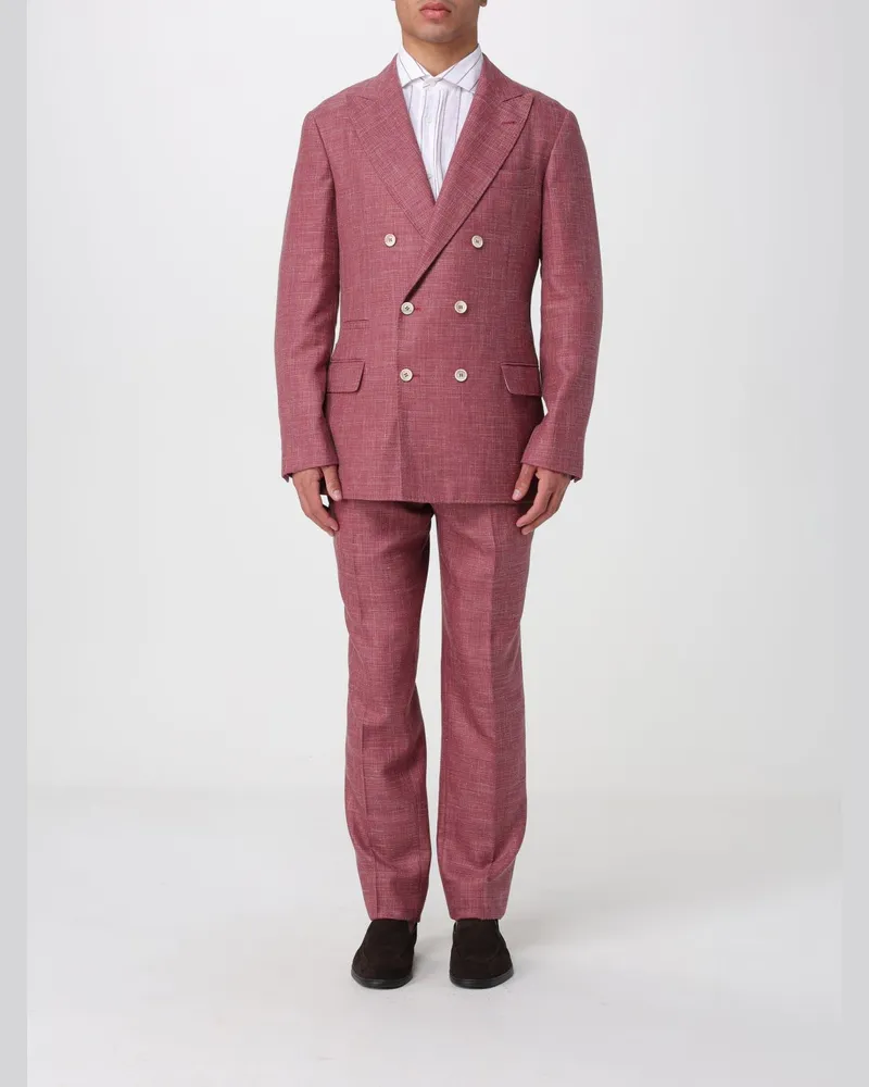 Brunello Cucinelli Anzug herren Korall