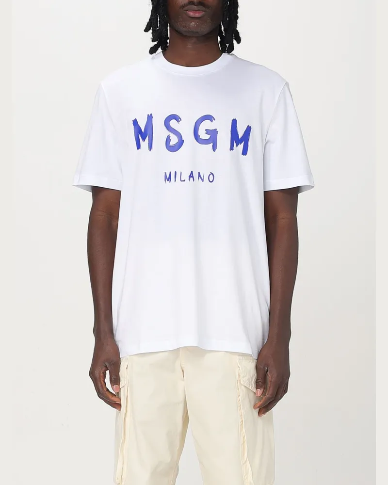 MSGM T-shirt herren Weiß
