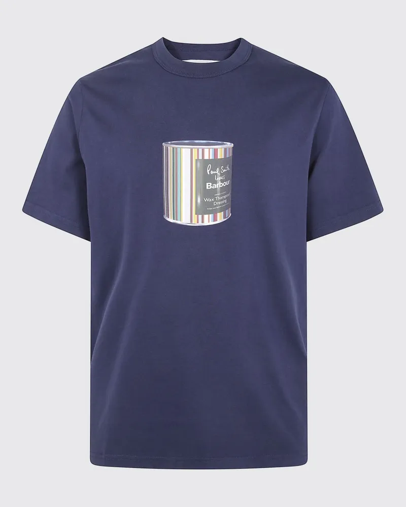 Barbour T-shirt herren Blau
