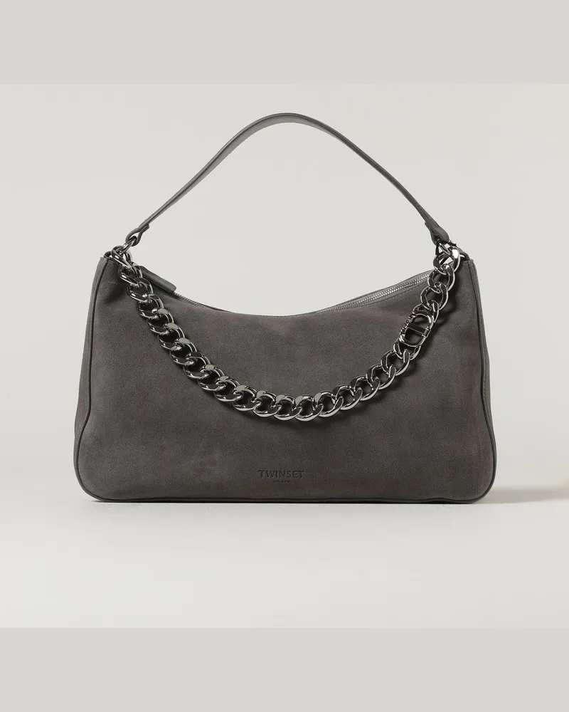 Twin-Set Schultertasche damen Grau