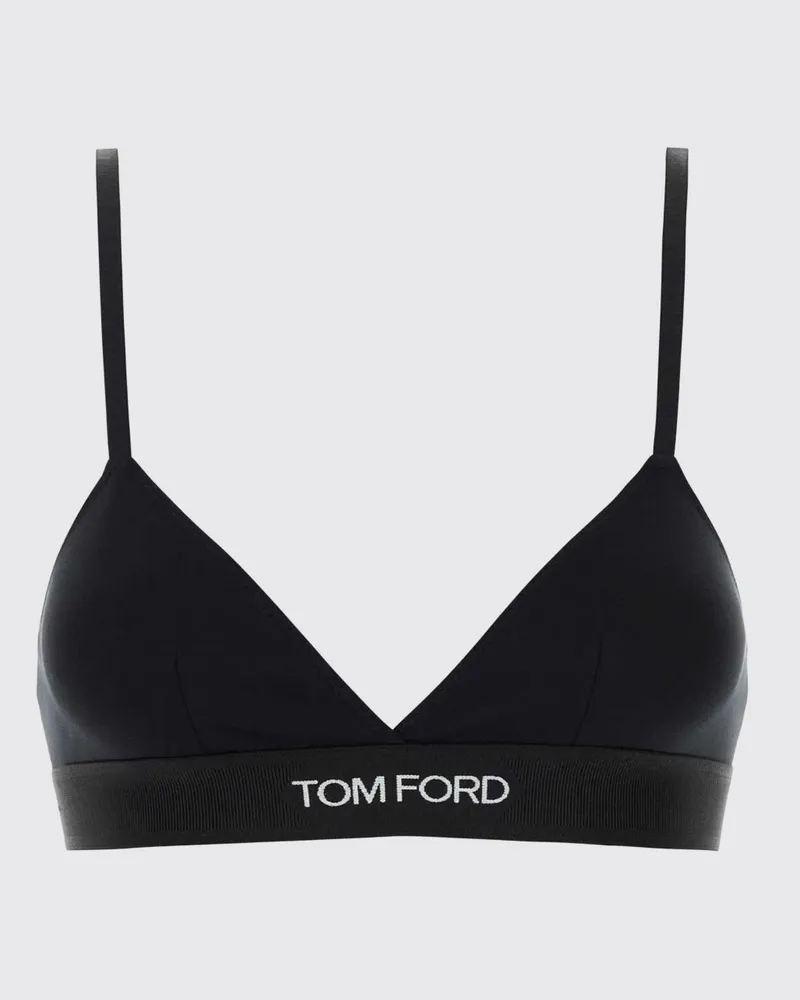 Tom Ford V-Ausschnitt-BH aus Modal mit verstellbaren Trägern Schwarz