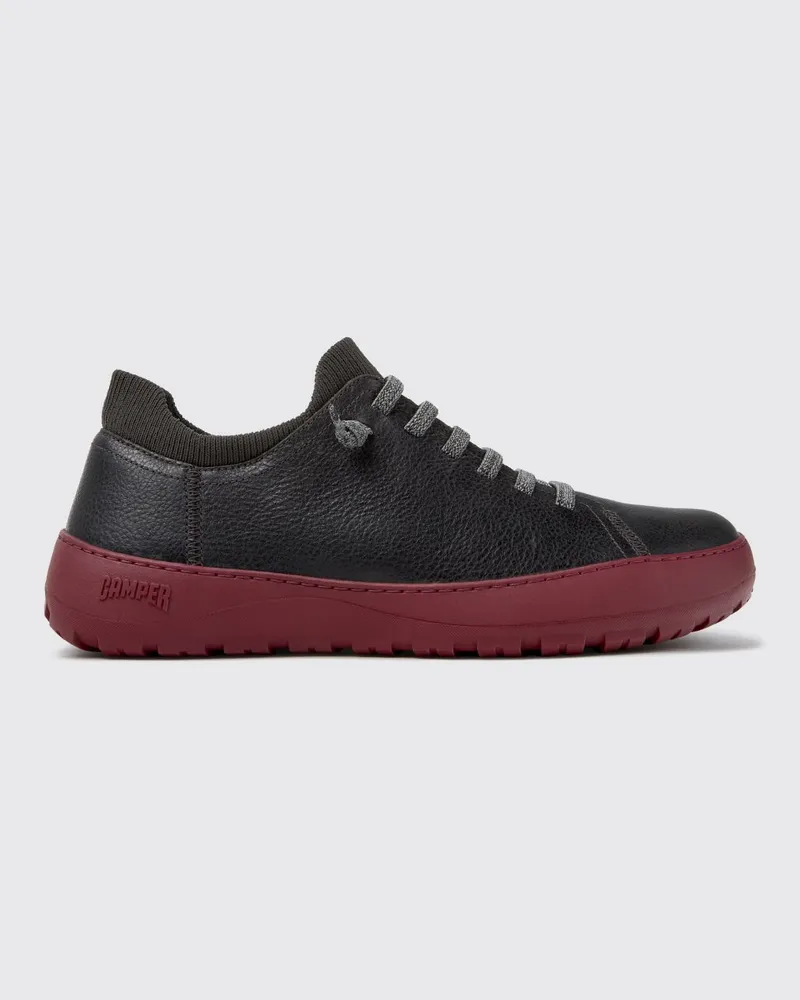 Camper Peu Serra Slip-On-Sneaker aus Leder und recyceltem PET mit Vibram-Sohle Grau