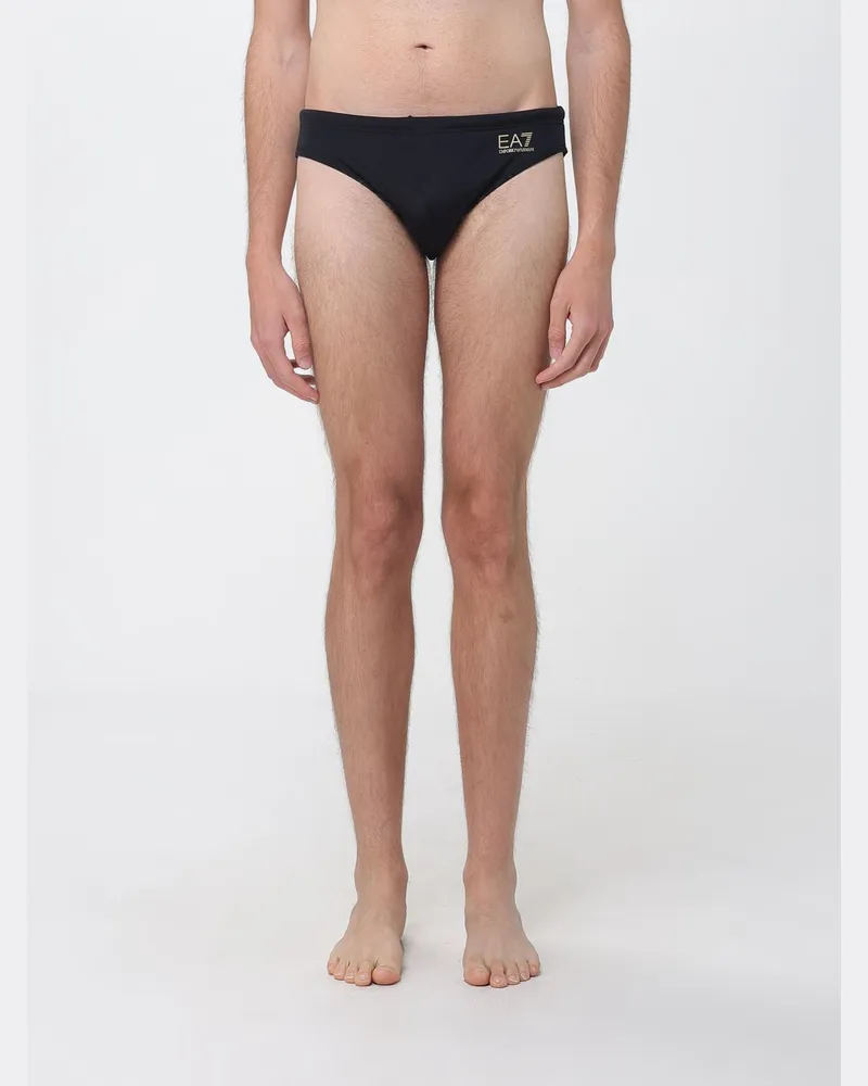 EA7 Slip-Badehose aus Polyester Schwarz