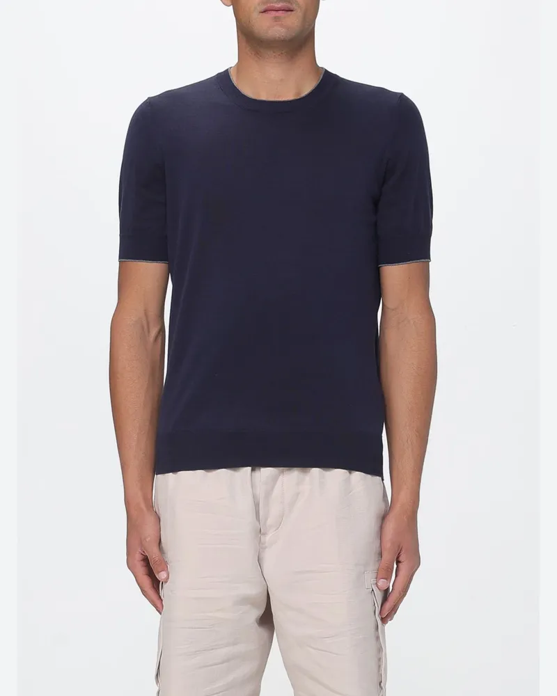 Brunello Cucinelli Pullover herren Blau