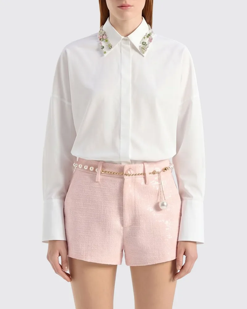 Genny Hemdbluse damen Weiß