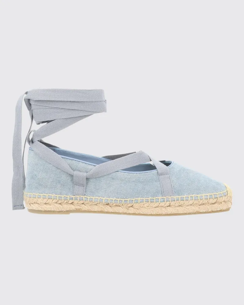 Castañer Petunia Denim-Espadrilles von mit niedrigem Absatz und Knöchelbändern Wasser
