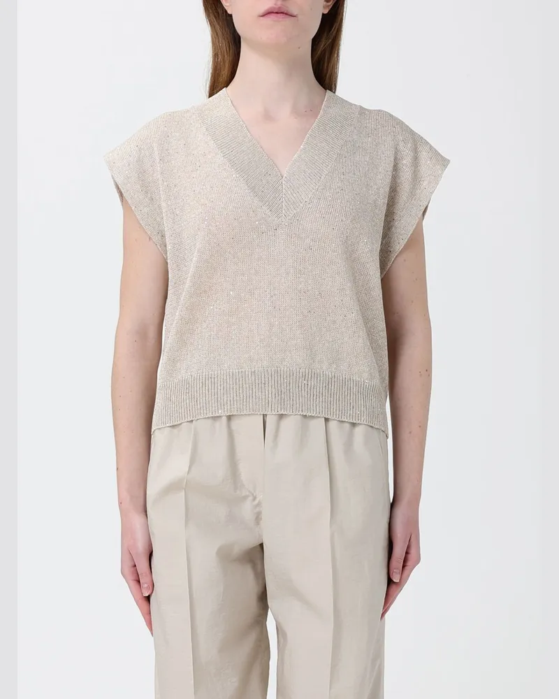 Brunello Cucinelli Pullover damen Beige