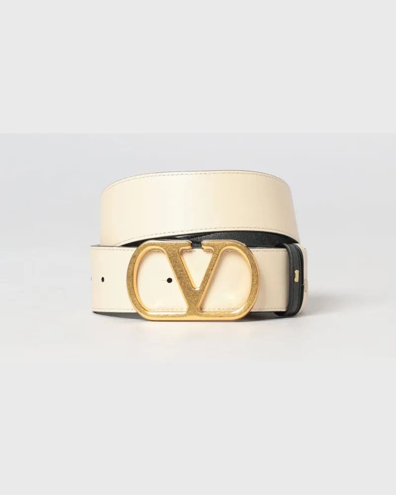Valentino Garavani Reversibler VLogo Signature Ledergürtel Schwarz