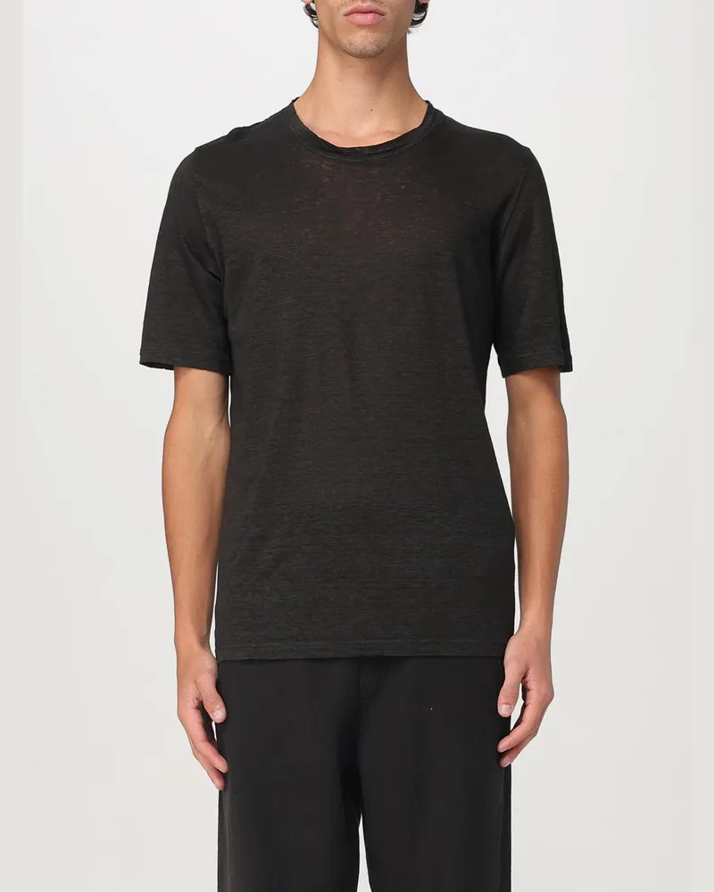 120% Lino T-shirt herren Schwarz