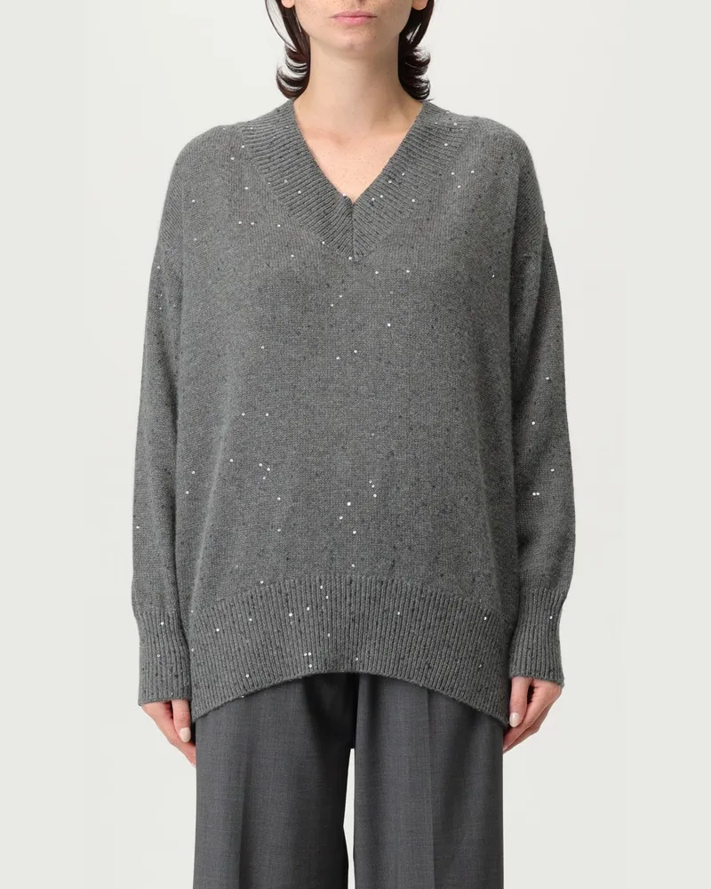 Brunello Cucinelli Strickjacke damen Grau