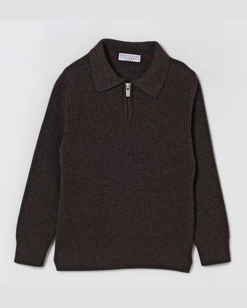 Brunello Cucinelli Polo kinder Braun