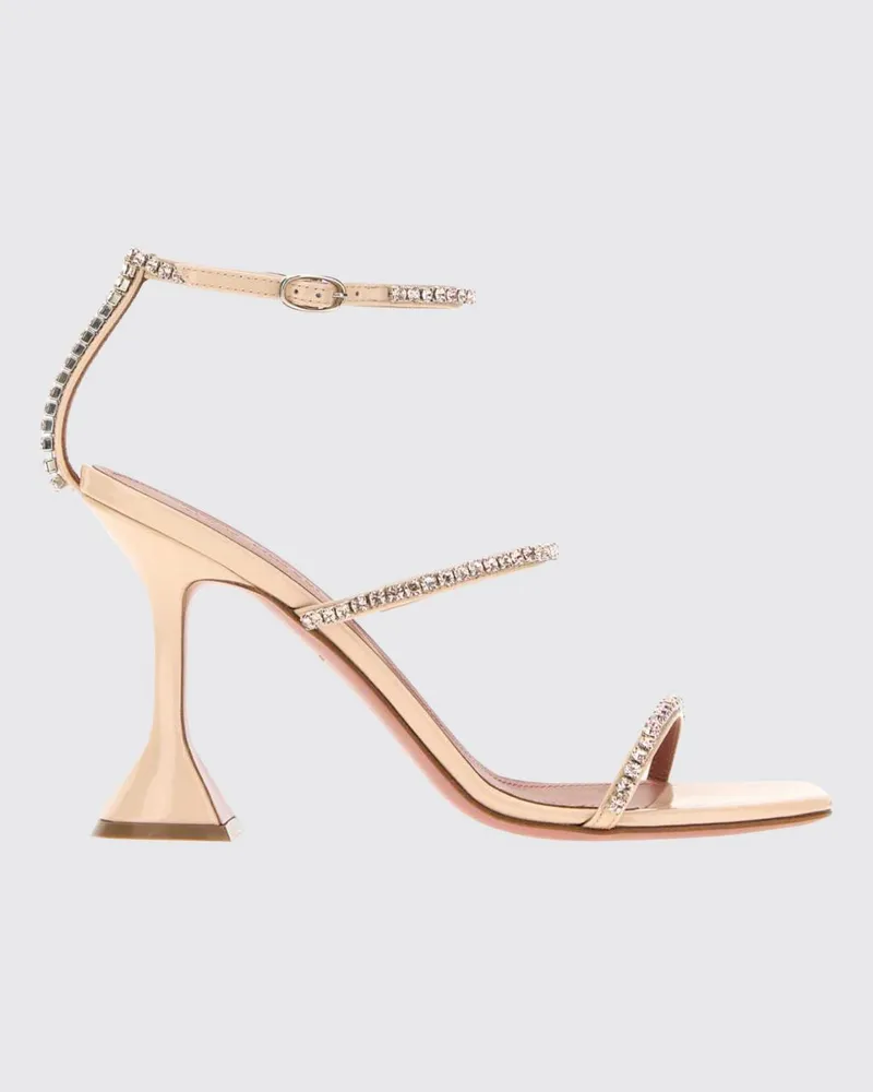 Amina Muaddi Sandalen mit absatz damen Gold
