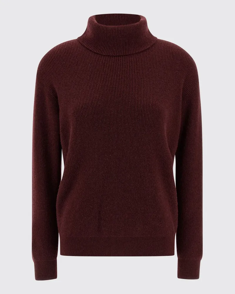 Brunello Cucinelli Strickjacke damen Burgunderrot