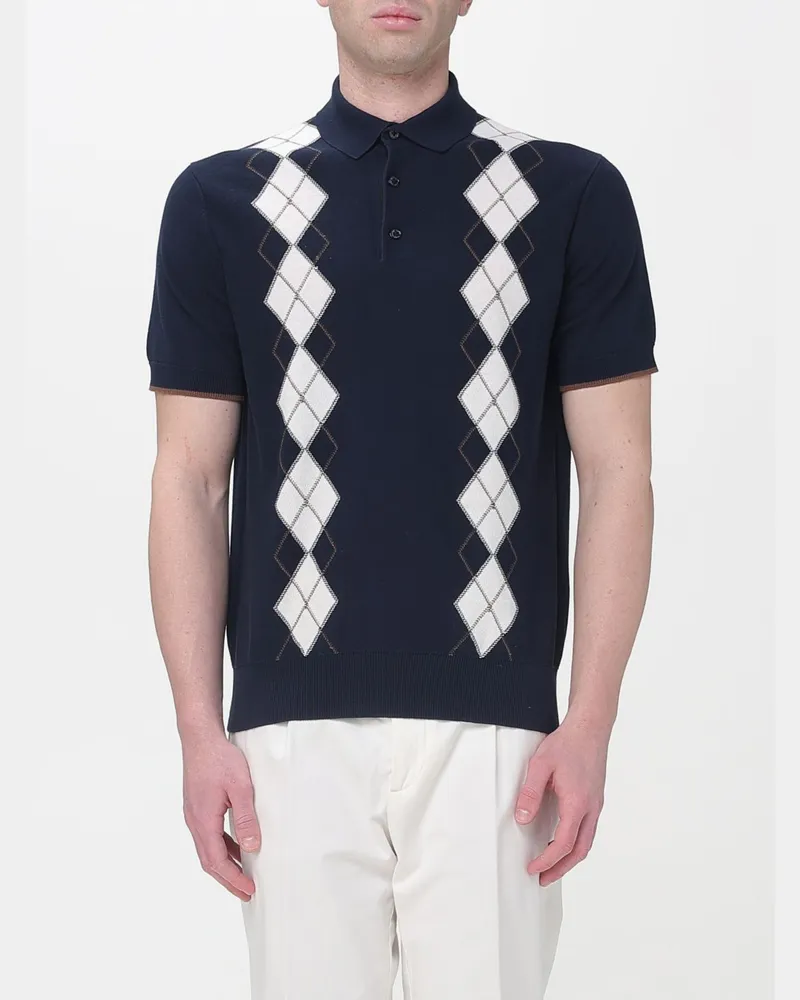 Paolo Pecora Milano Pullover herren Blau