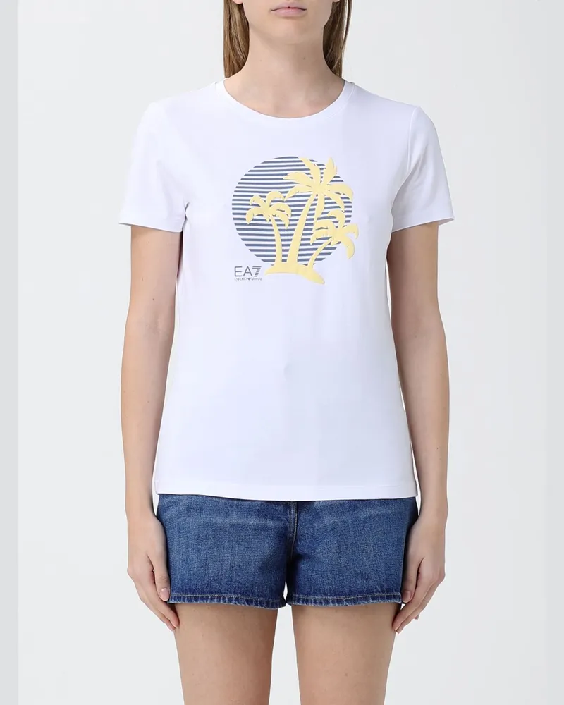 EA7 T-shirt damen Weiss