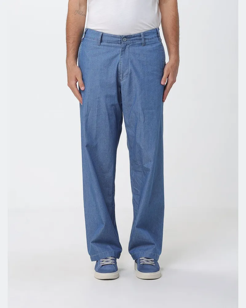 Emporio Armani Hose aus Baumwolle Stone