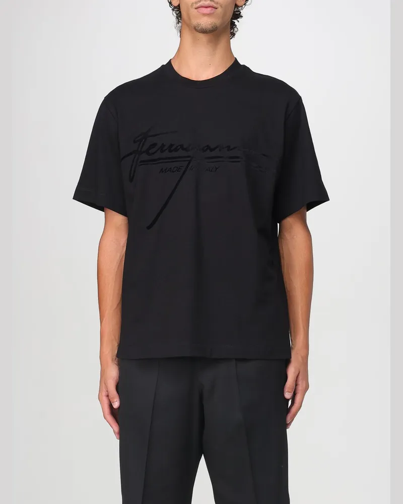 Ferragamo T-shirt herren Schwarz