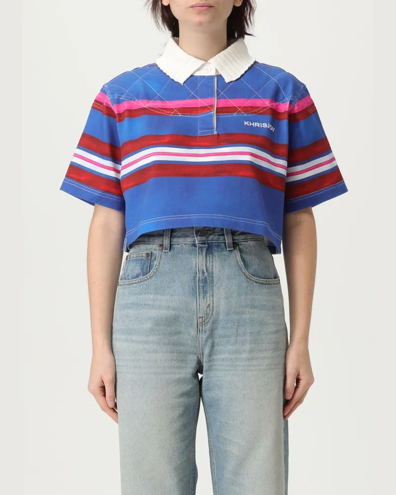 KHRISJOY Polo damen Blau