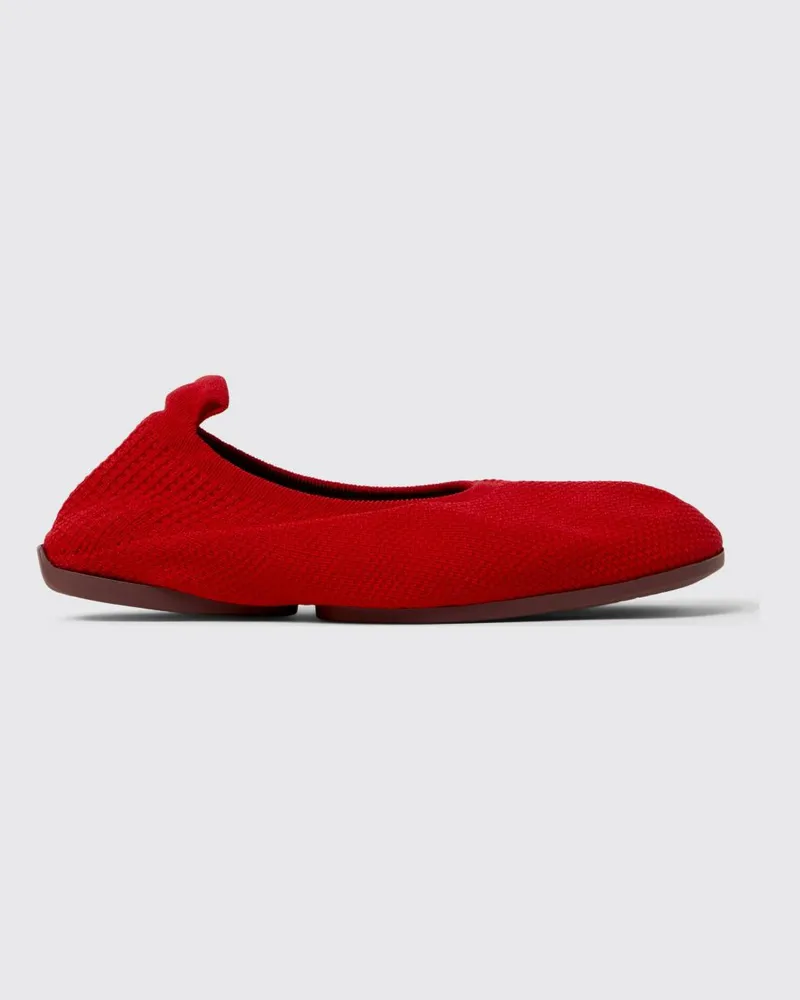 Camper Right Niko Ballerinas aus recyceltem Stoff mit elastischer Ferse Rot