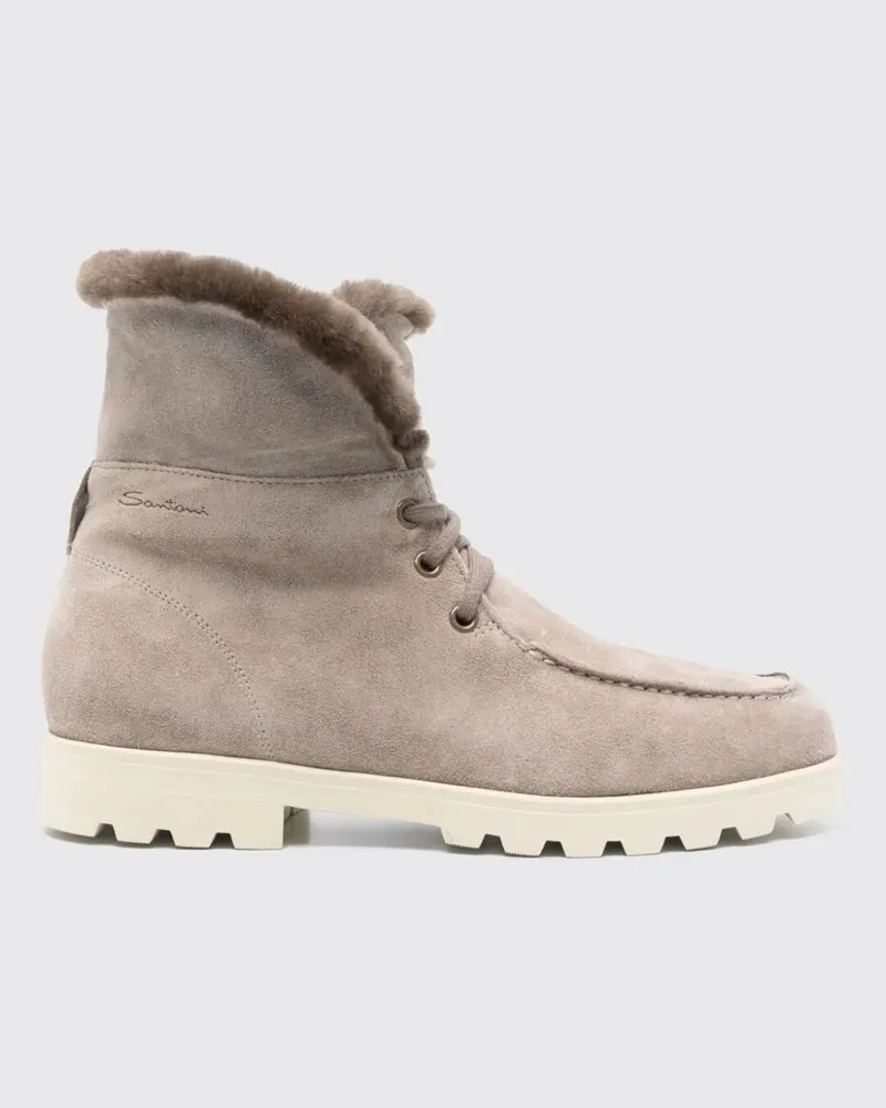 Santoni Schuhe damen Taubengrau