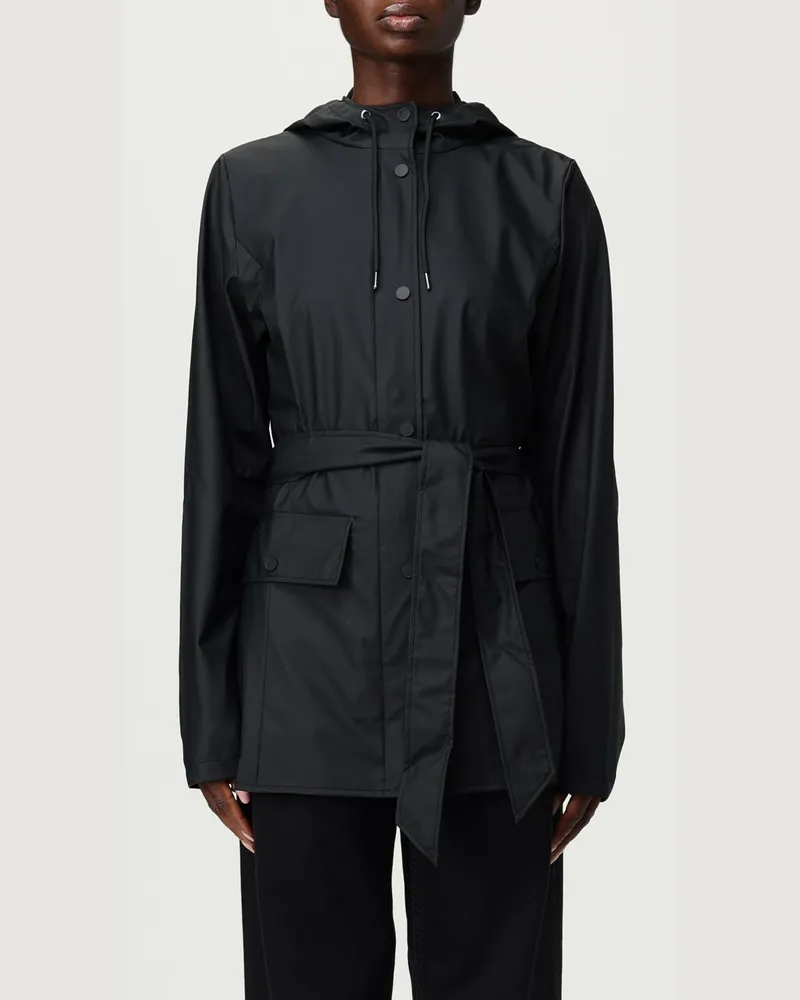 RAINS Mantel damen Schwarz