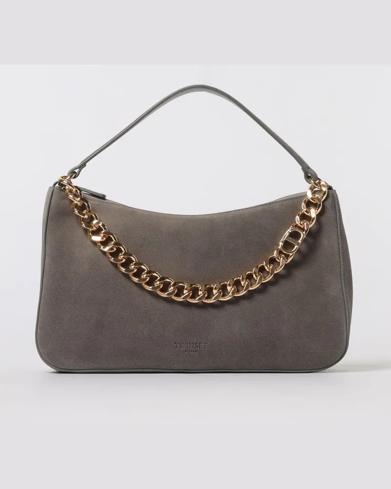 Twin-Set Schultertasche damen Charcoal