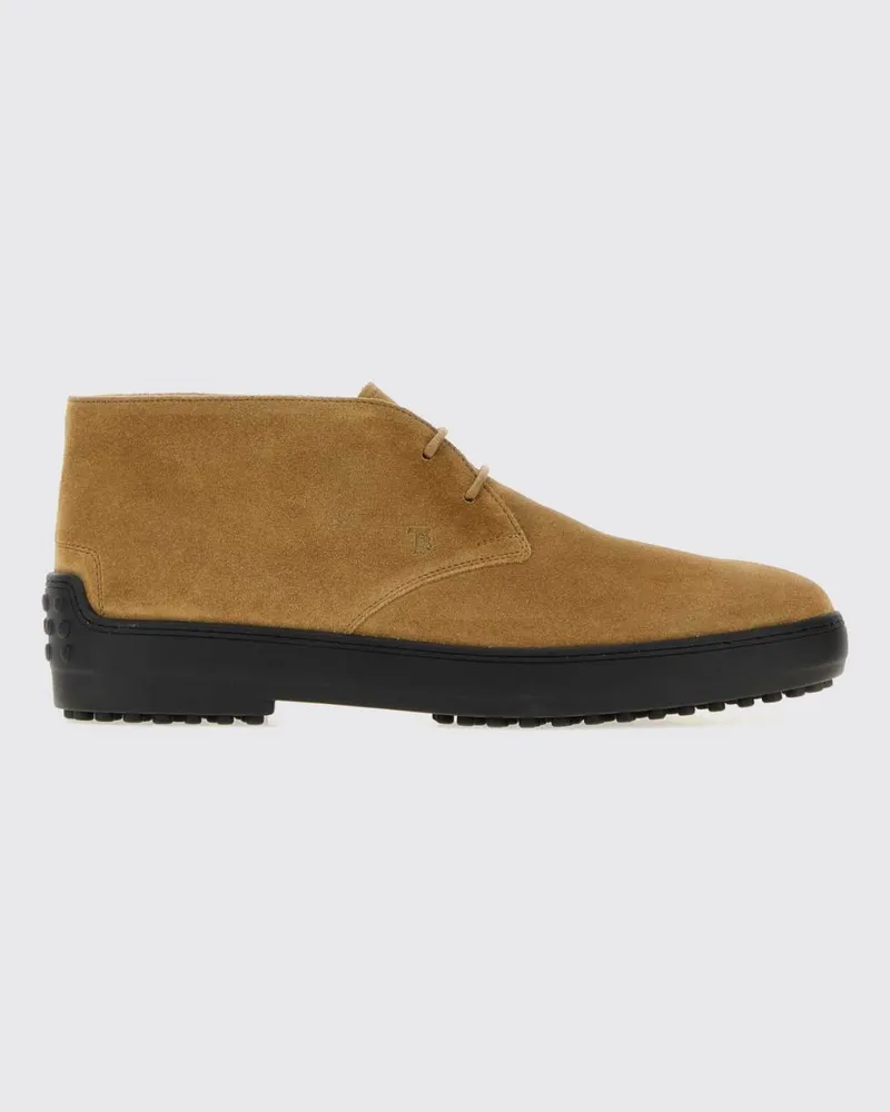 TOD'S Desert-Boots aus Velourskalbsleder mit T Timeless-Logo Bronze