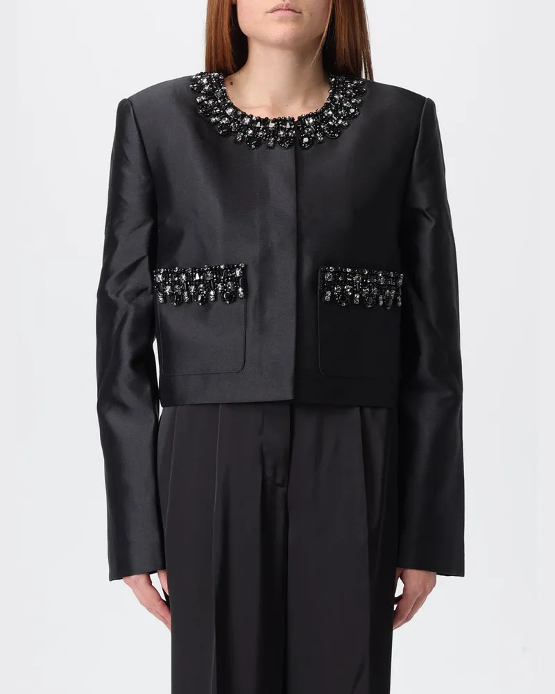 Self-Portrait Blazer damen Schwarz