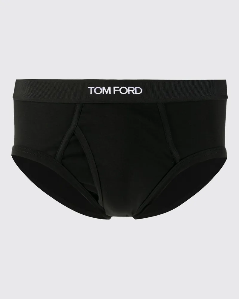 Tom Ford Slip aus Stretch-Baumwolle Schwarz