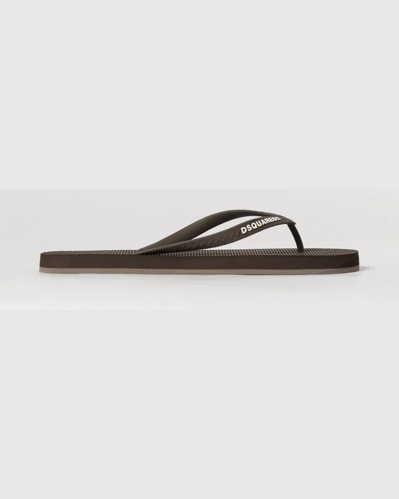 Dsquared2 Gummi-Flip-Flops Dark