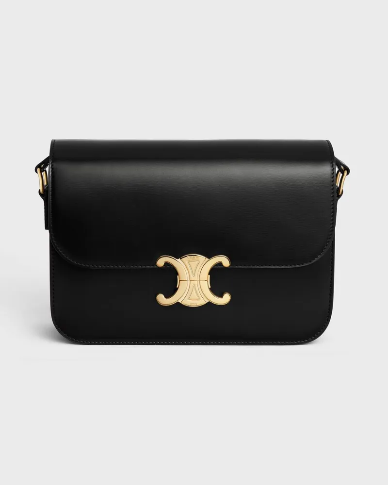 Celine Schultertasche damen Schwarz
