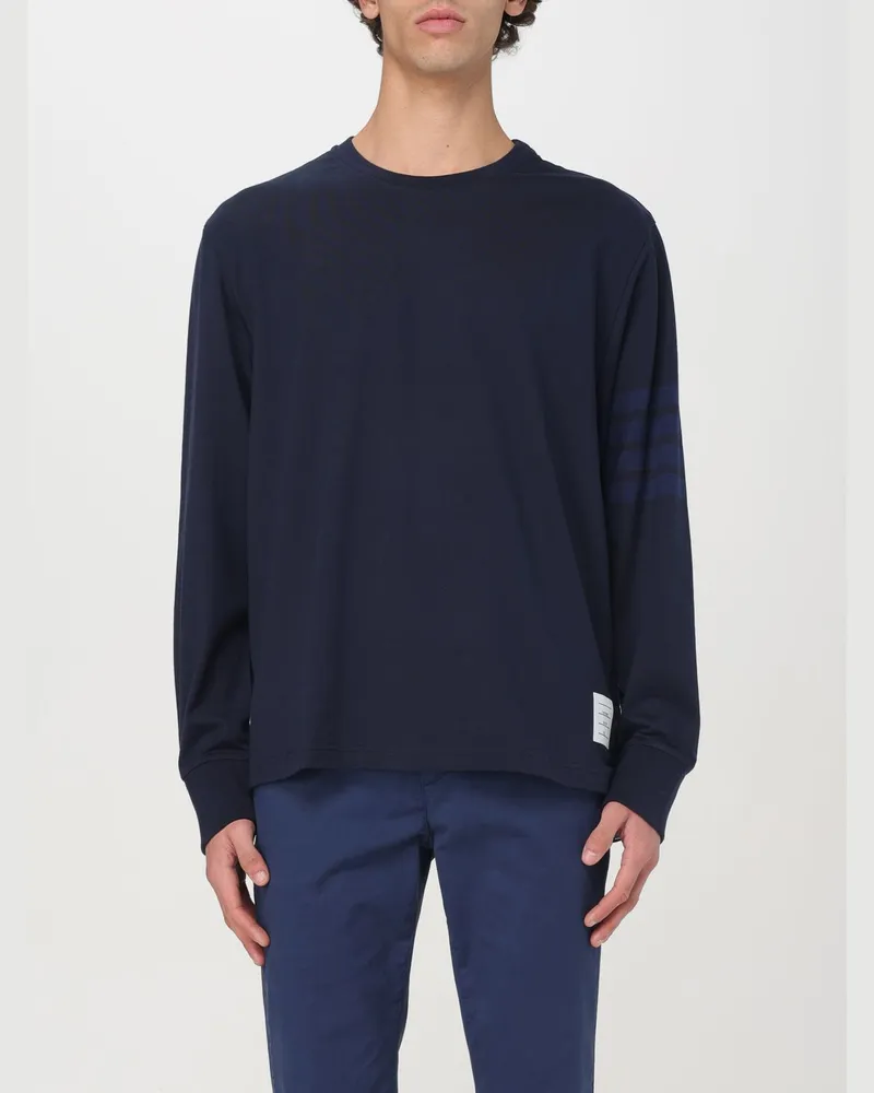 Thom Browne T-shirt herren Blau