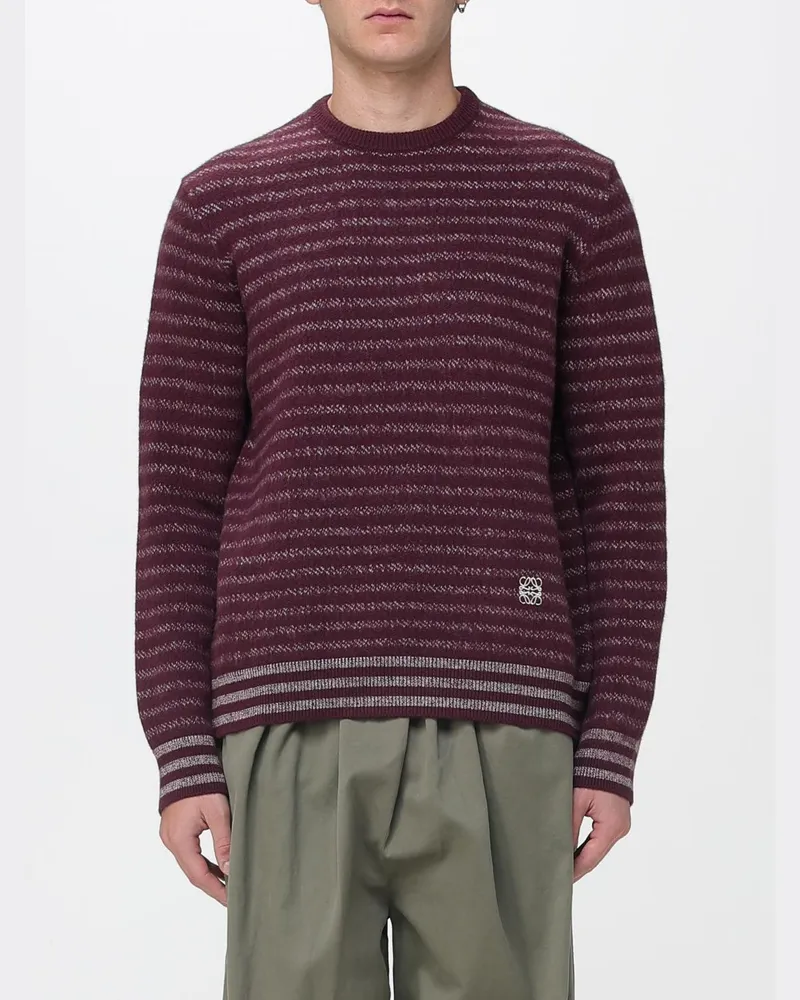 Loewe Pullover herren Burgunderrot