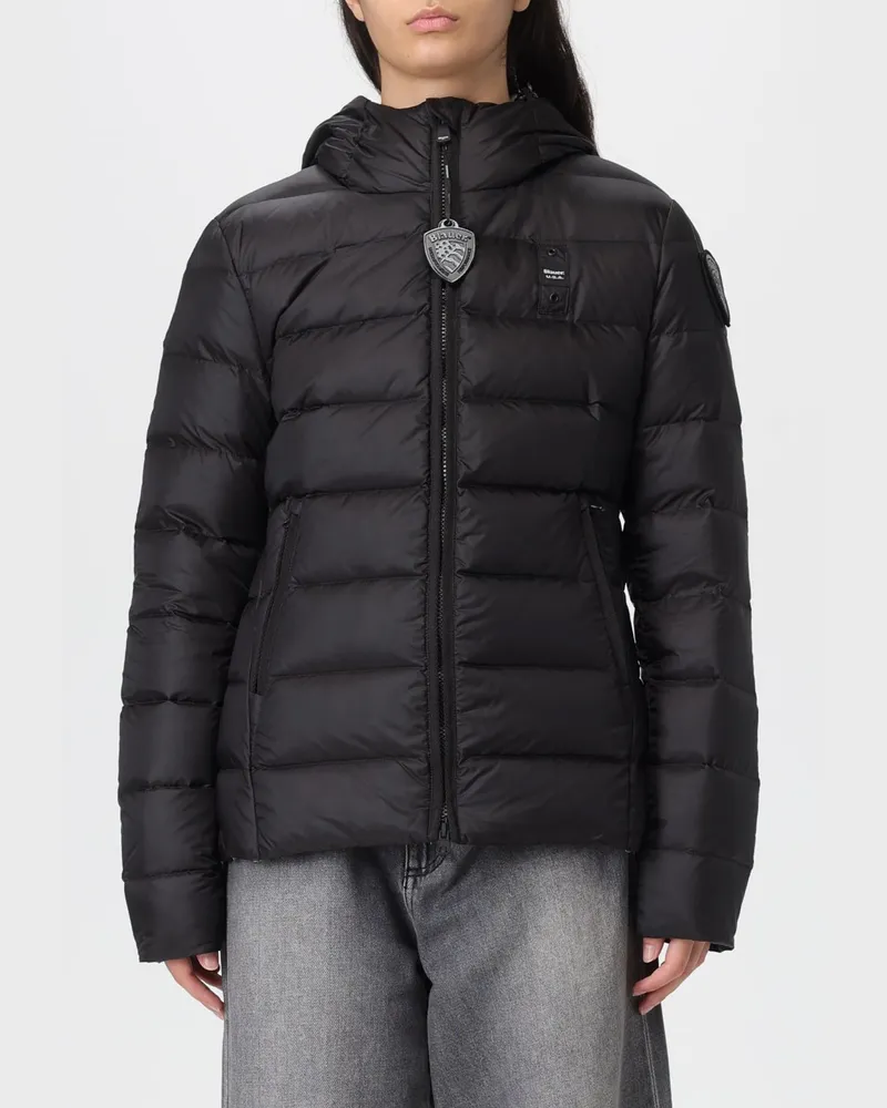 Blauer Jacke damen Schwarz
