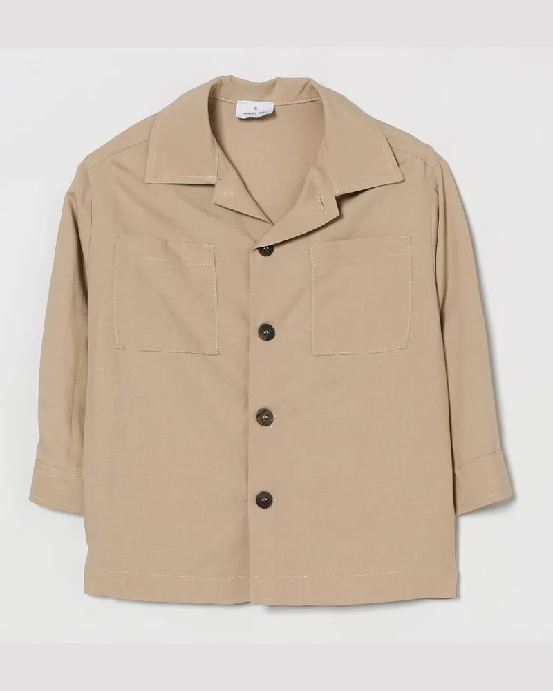 Manuel Ritz Basic Baumwollhemd Beige