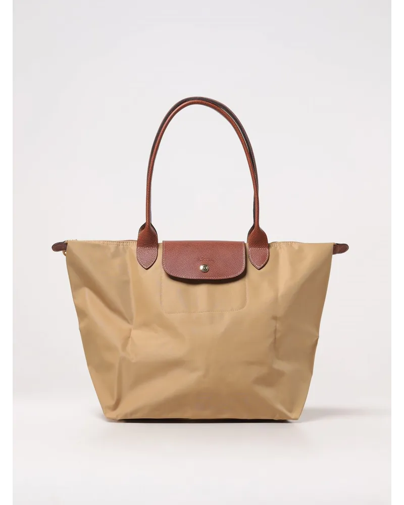 Longchamp Schultertasche damen Camel