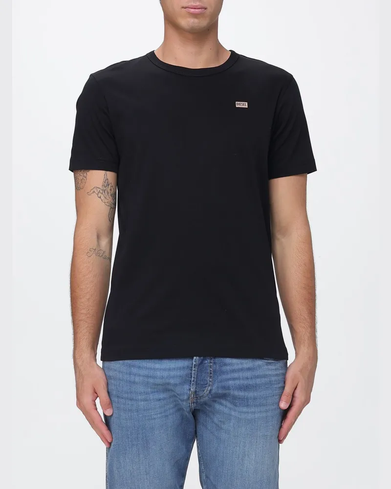 Diesel T-shirt herren Schwarz