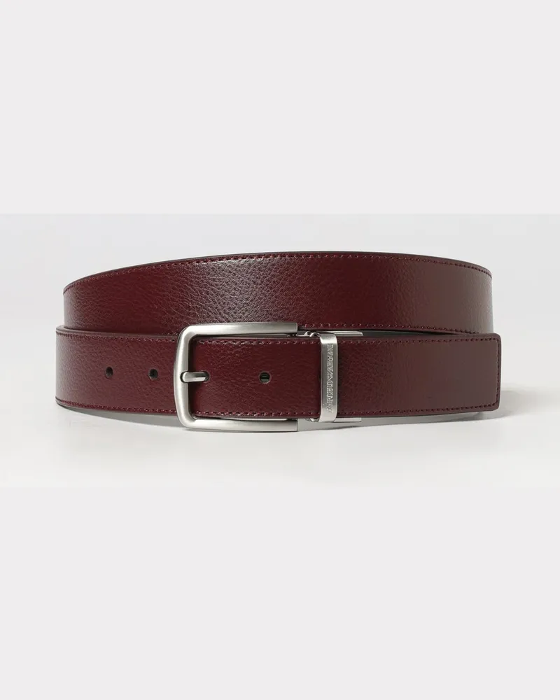 Emporio Armani Gürtel herren Burgunderrot