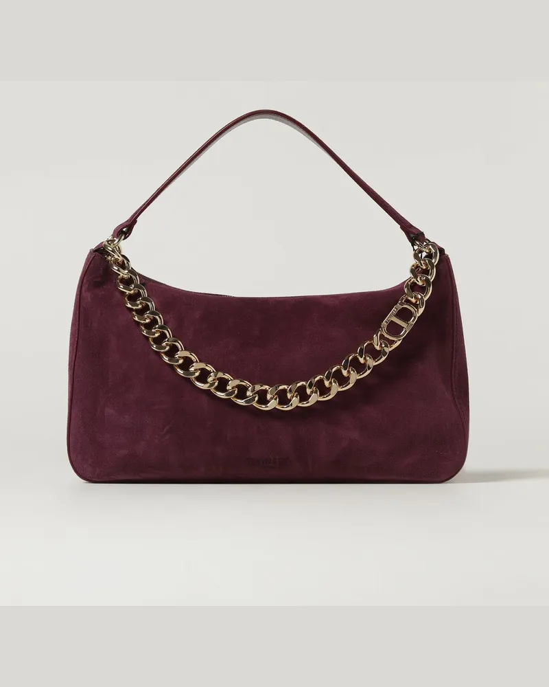 Twin-Set Schultertasche damen Burgunderrot