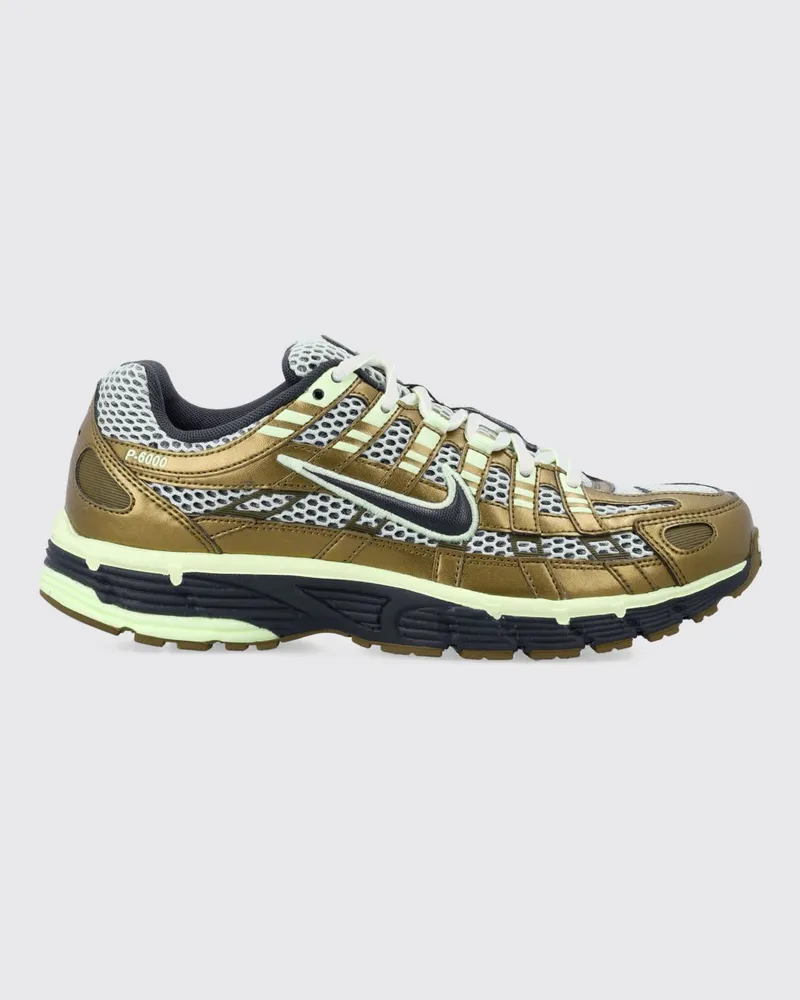 Nike P-6000 Sneaker aus Mesh und Synthetikgewebe mit Swoosh-Logo Gold