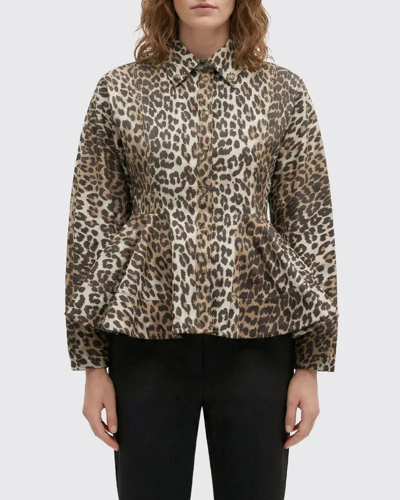 Ganni Hemdbluse damen Milch