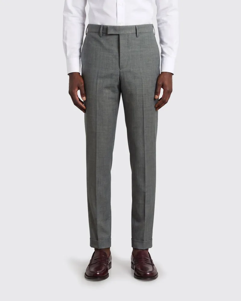 PT TORINO Slim Fit Anzughose aus Stretch-Schurwolle Grau