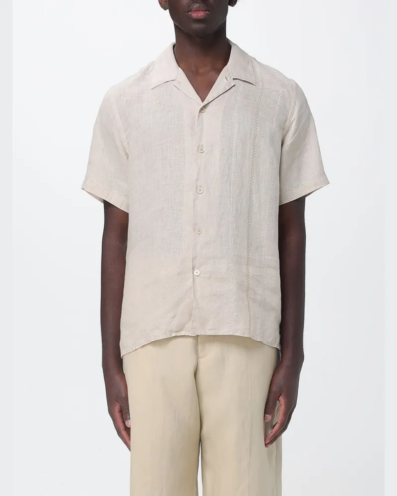 Paul Smith Freizeit-Hemd aus Leinen Beige