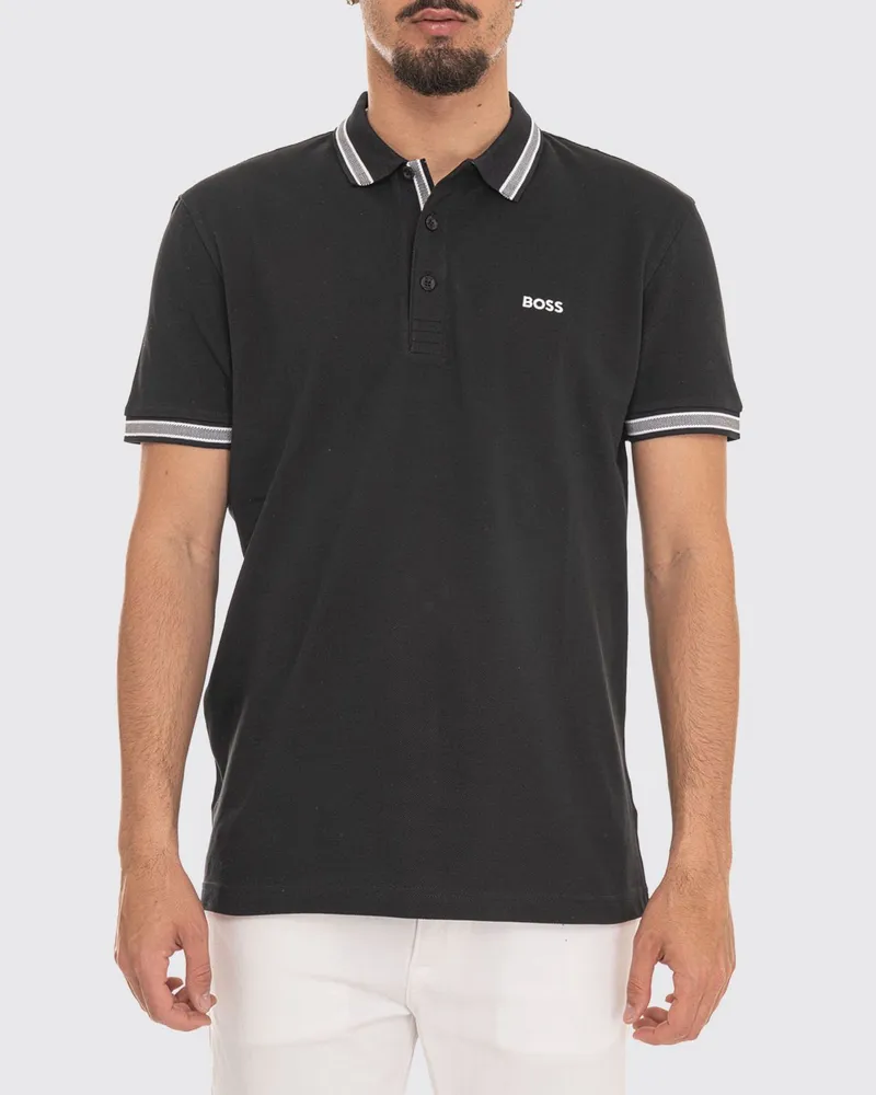 HUGO BOSS Basic Baumwoll-Polohemd Indigo