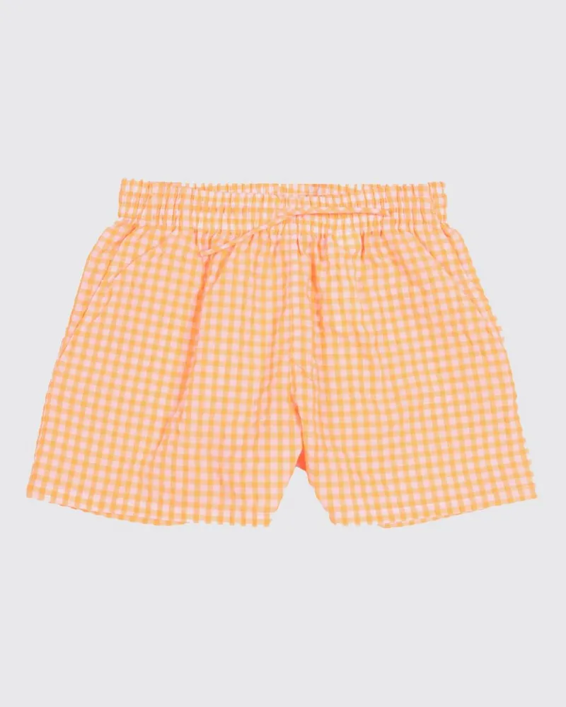 Molo Shorts Addie aus Vichy-Baumwollmischung Orange