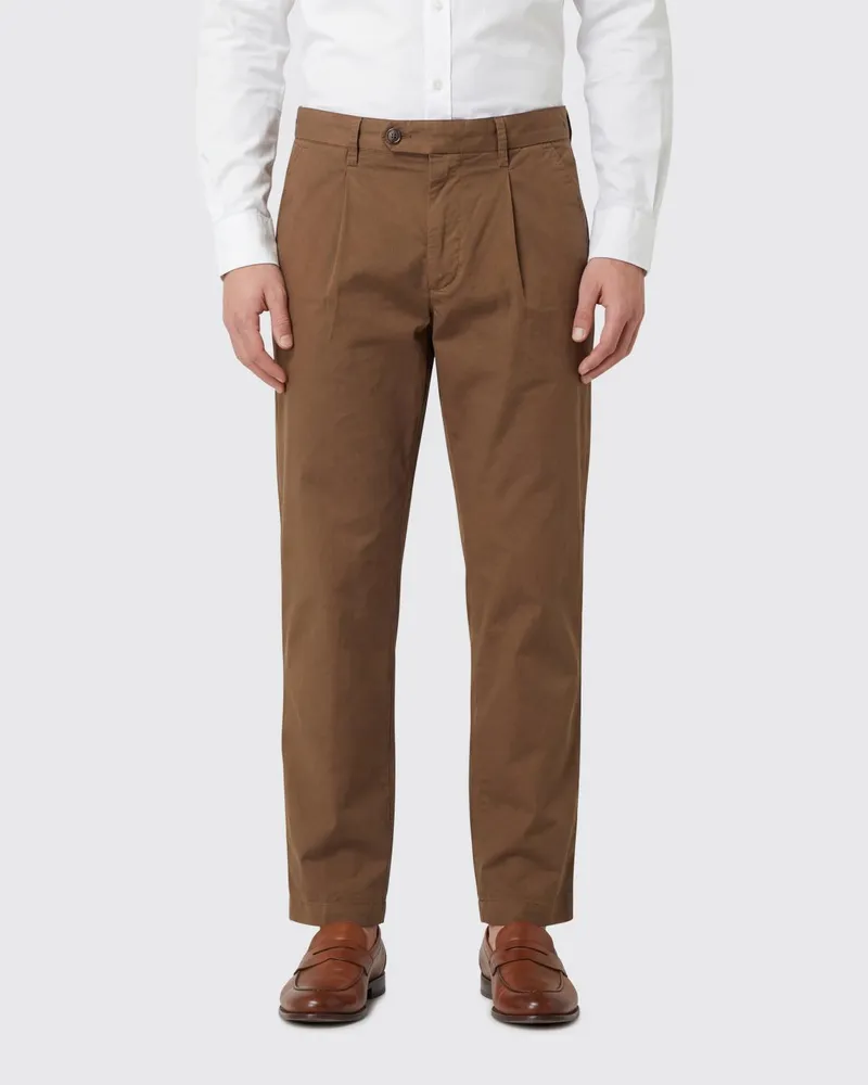 Re-HasH Gabardine Chinohose Tabak
