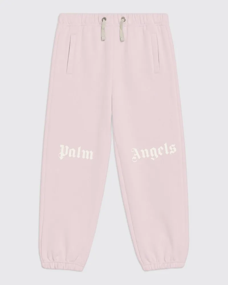 Palm Angels Jungen-Jogginghose aus Jersey mit kontrastierendem gedrucktem Logo Pink